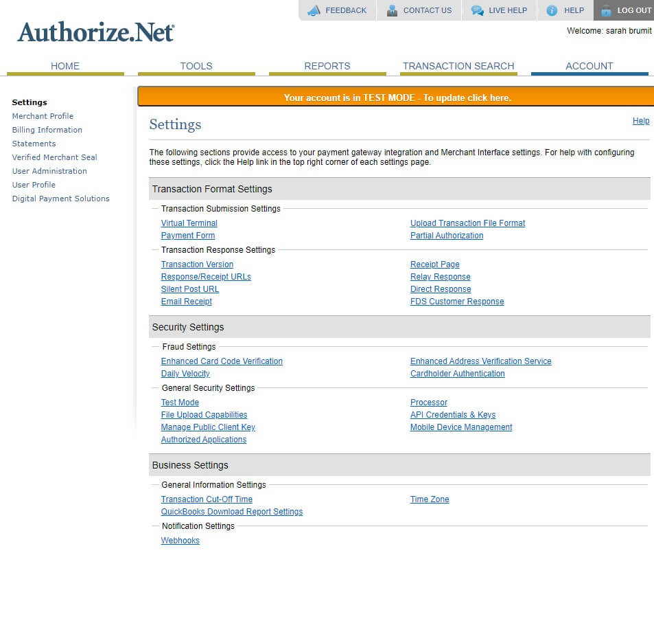 Buy Authorize.net Account